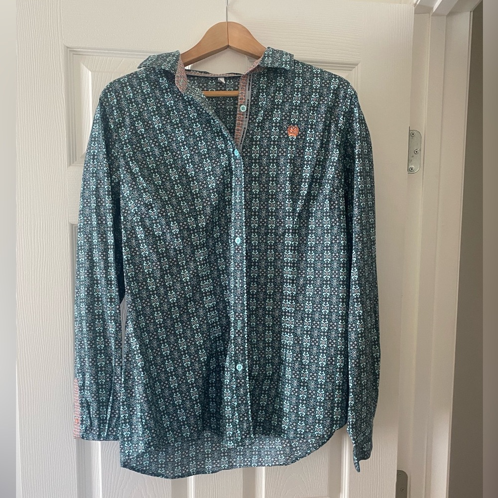 Cinch Button Up Blouse